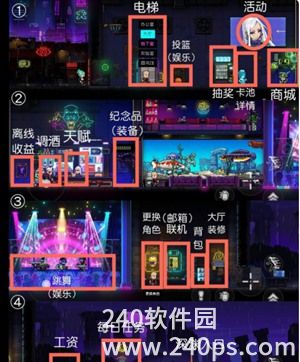 霓虹深渊无限游戏大厅内都有哪些功能 霓虹深渊无限游戏大厅攻略