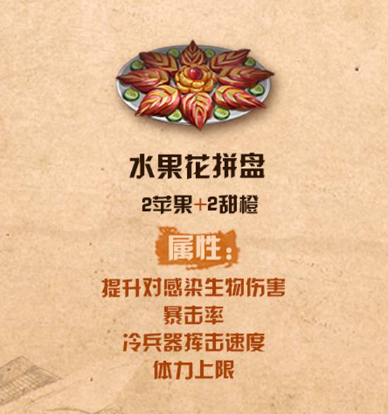 明日之后水果花拼盘怎么做 水果花拼盘制作方法