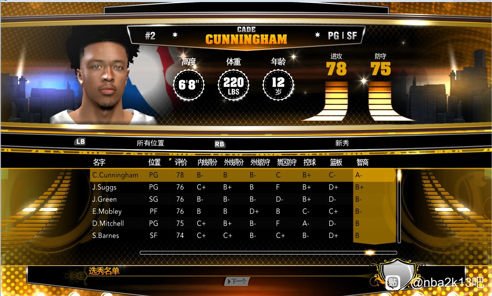 "《NBA 2K13》选秀盛宴：挖掘新星，重塑篮球王朝"