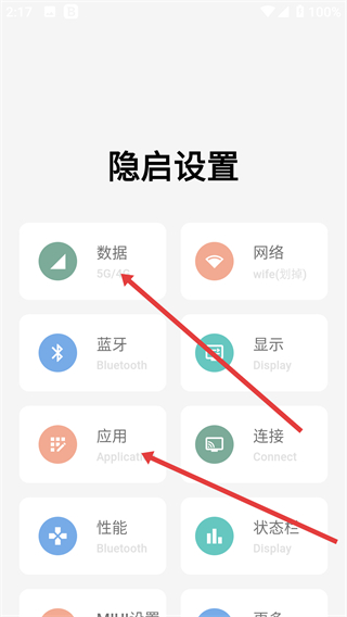 隐启设置