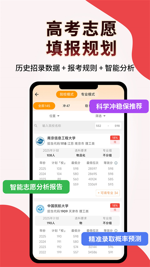 高考志愿填报规划