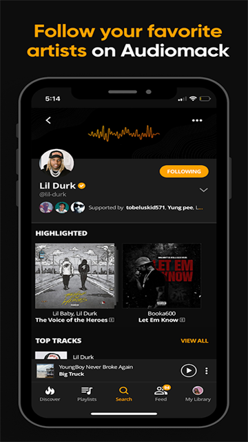 Audiomack app