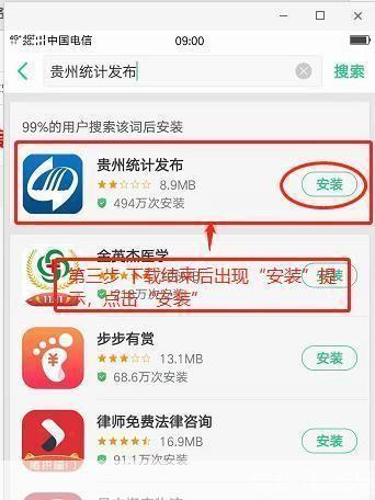贵州统计发布APP的安装步骤详解