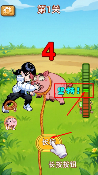 呆呆按猪