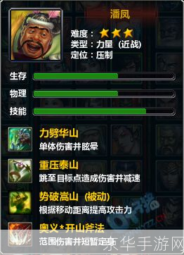 梦三国潘凤出装:梦三国潘凤出装攻略：打造无敌战神的秘诀