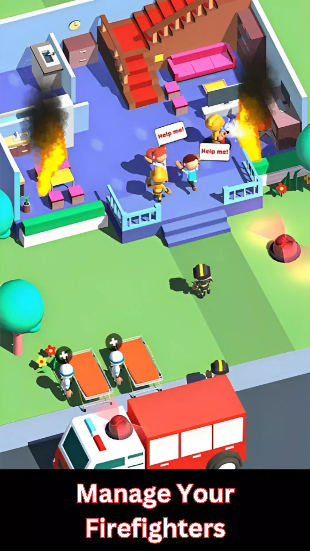 Idle Fire Fighting Rich Tycoon