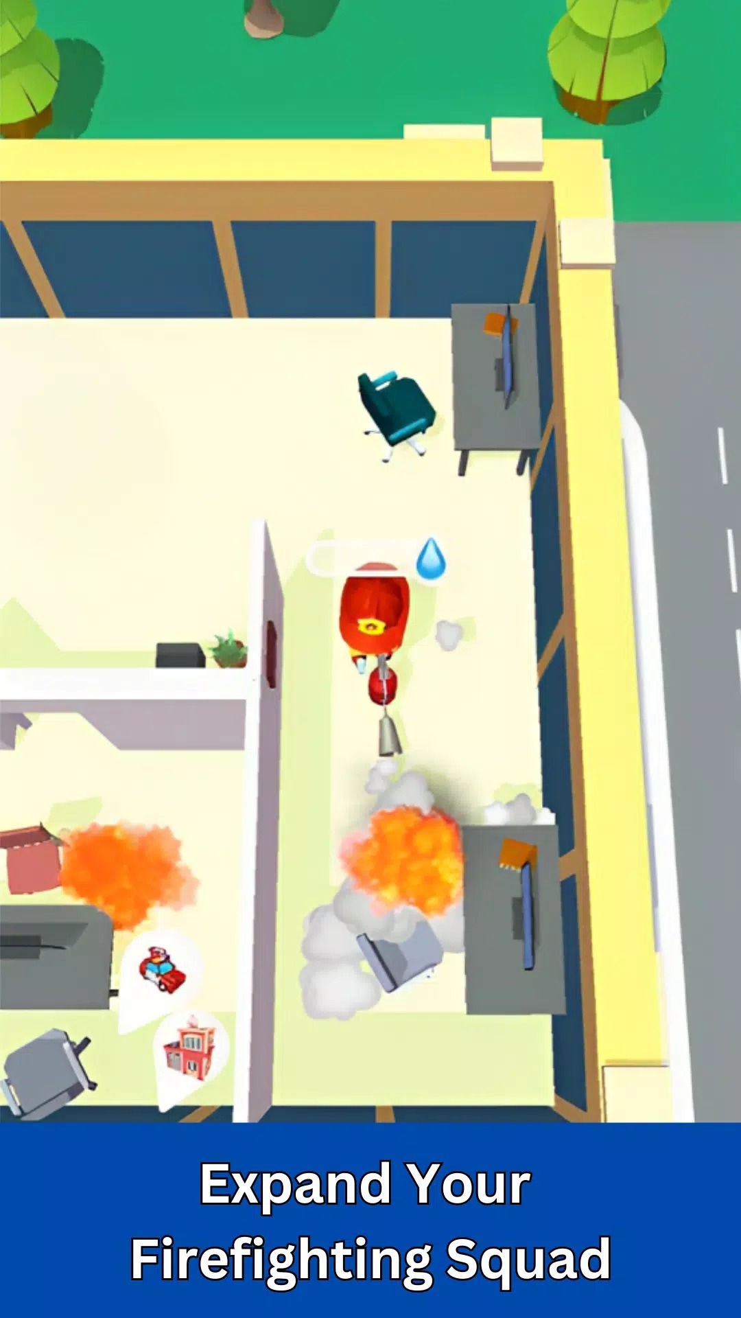 Idle Fire Fighting Rich Tycoon