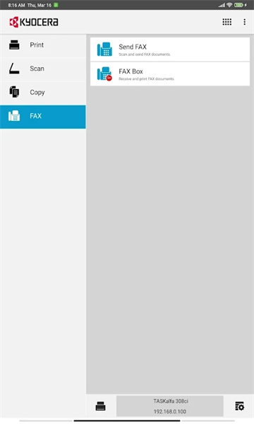 京瓷打印机KYOCERAPrintapp