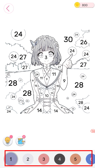 趣味涂数字填色