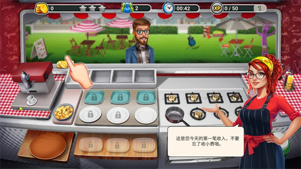 餐车厨师烹饪