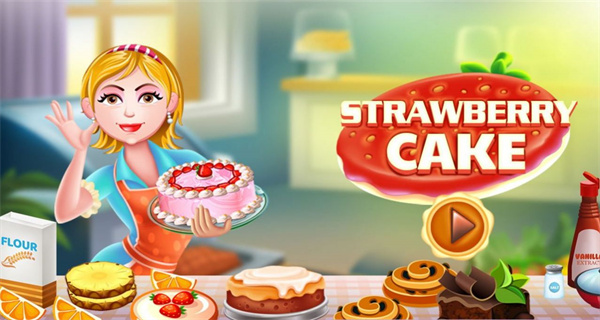 妈妈草莓蛋糕(Strawberry Cake)